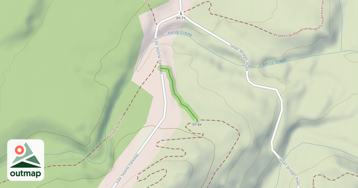 Map of Hawks Ridge Trail / Duluth Traverse