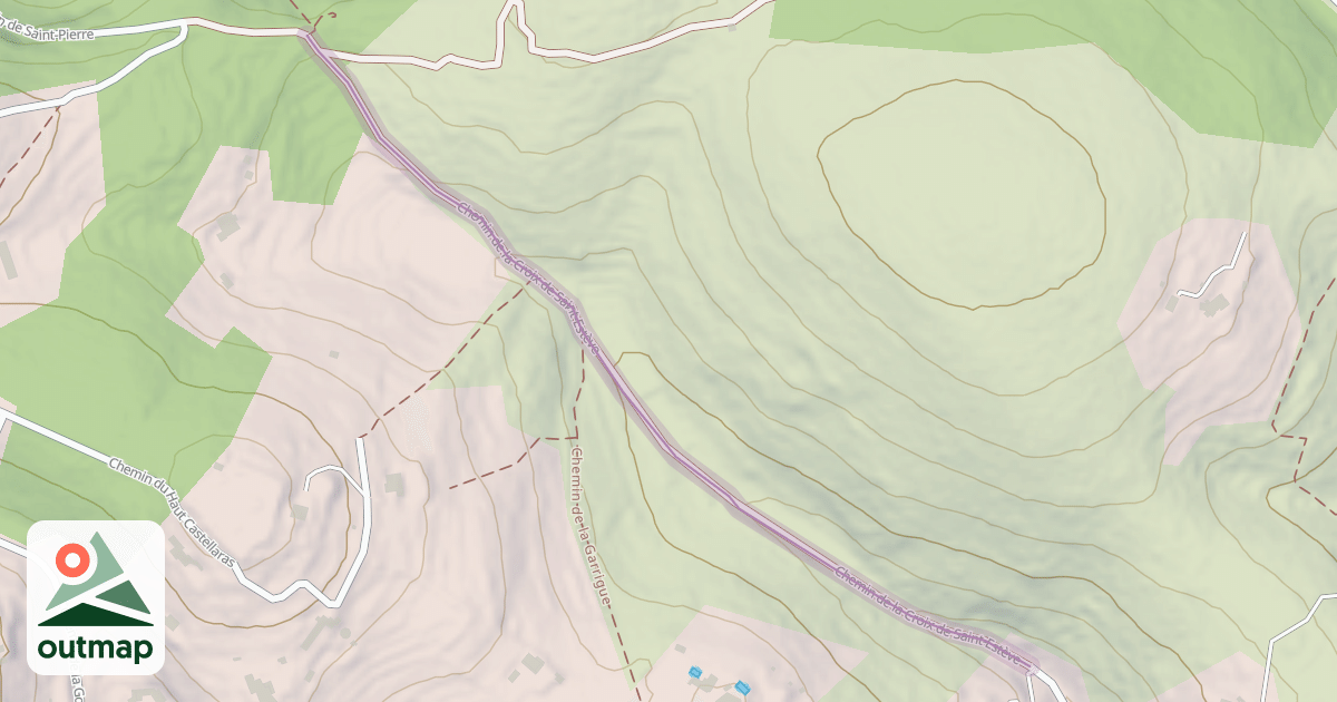 Map of Chemin de la Croix de Saint-Estève