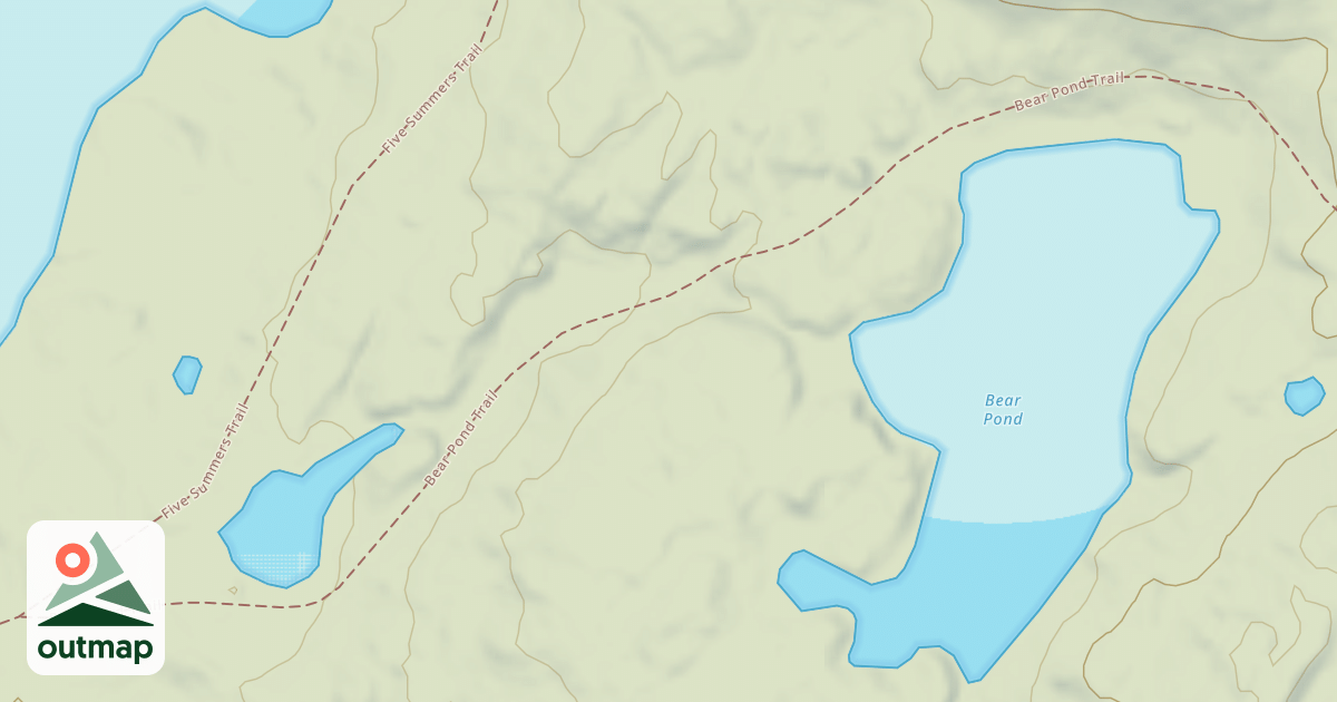 Map of Bear Pond Trail