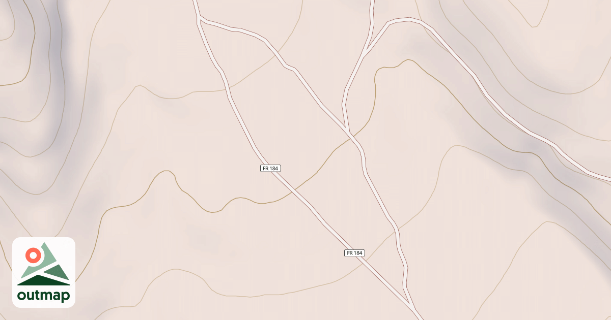 Map of LEFT FK. BOULDER CR SPUR A