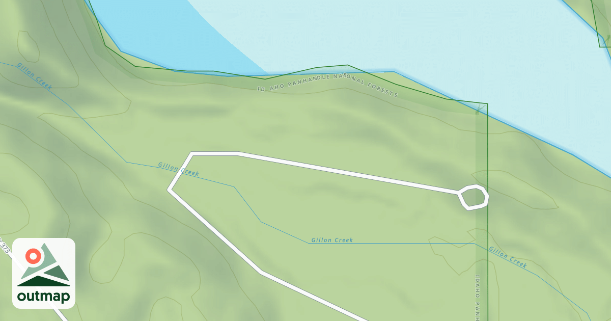 Map of ROBINSON LAKE CAMPGROUND