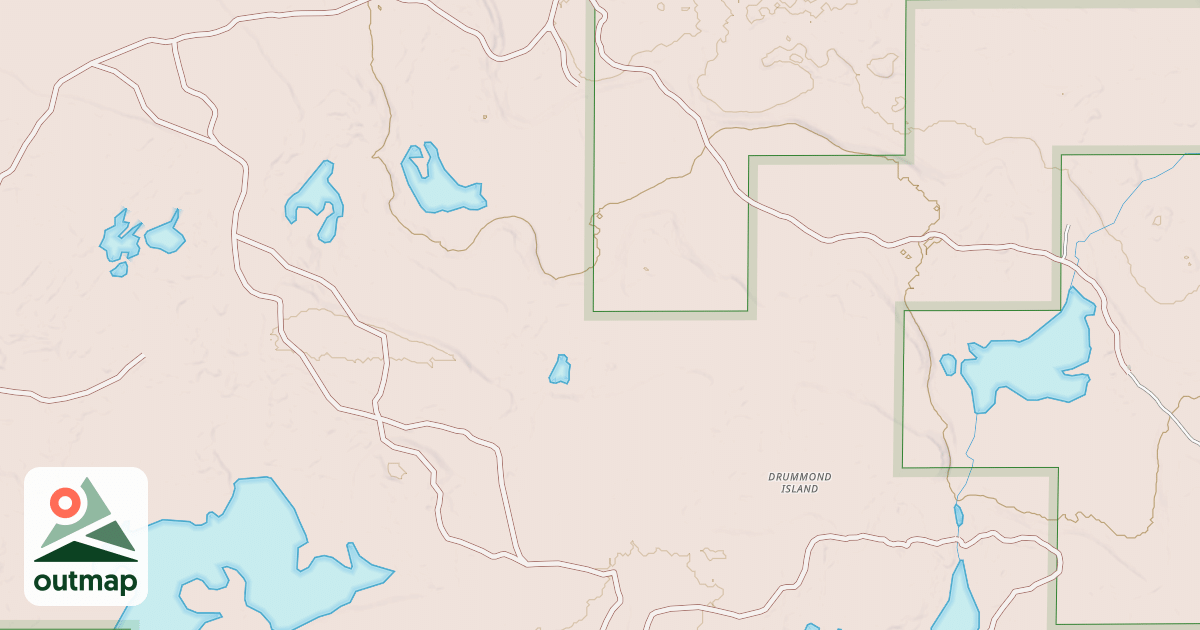 Map of Drummond Island Route