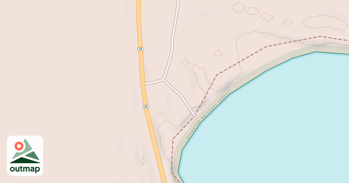 Map of COLWELL LAKE NORTH SPUR AA