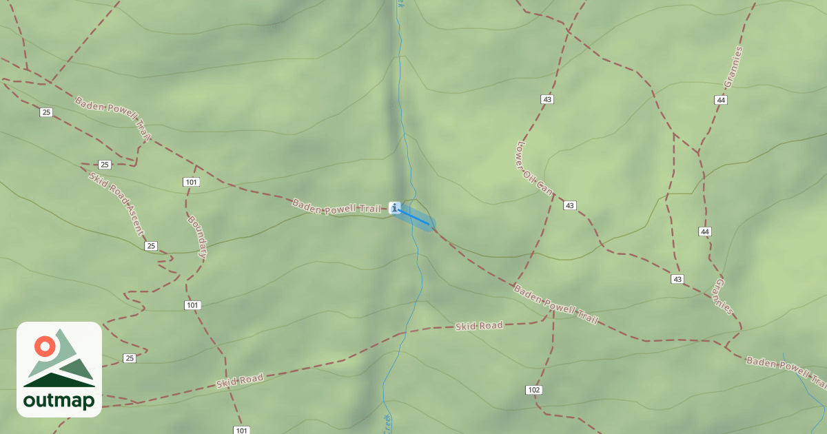 Map of Baden Powell Trail
