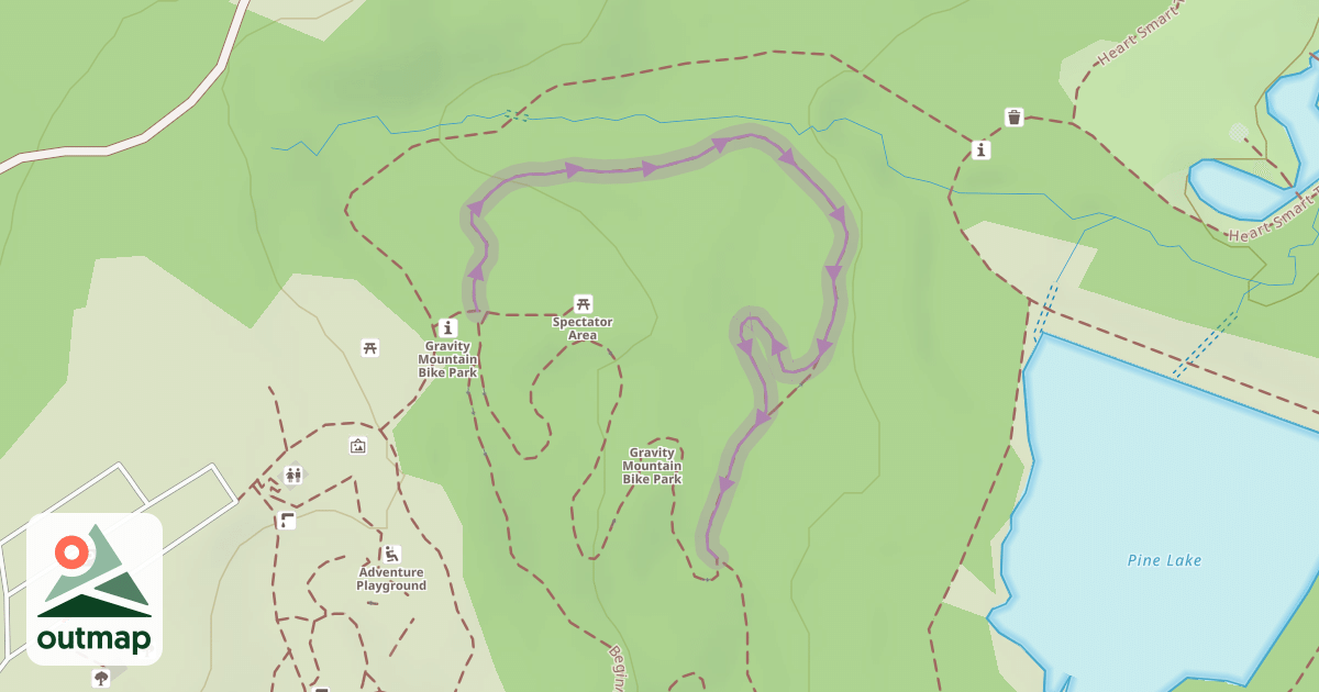 Map of Return Trail