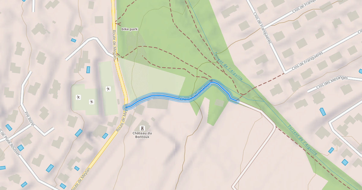 Map preview of Chemin du Boutoux