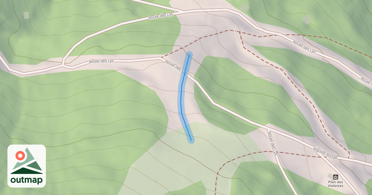 Map of Aiguille Rouge
