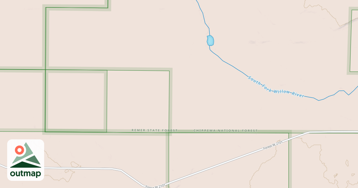 Map of EAST BOUNDARY SPUR N