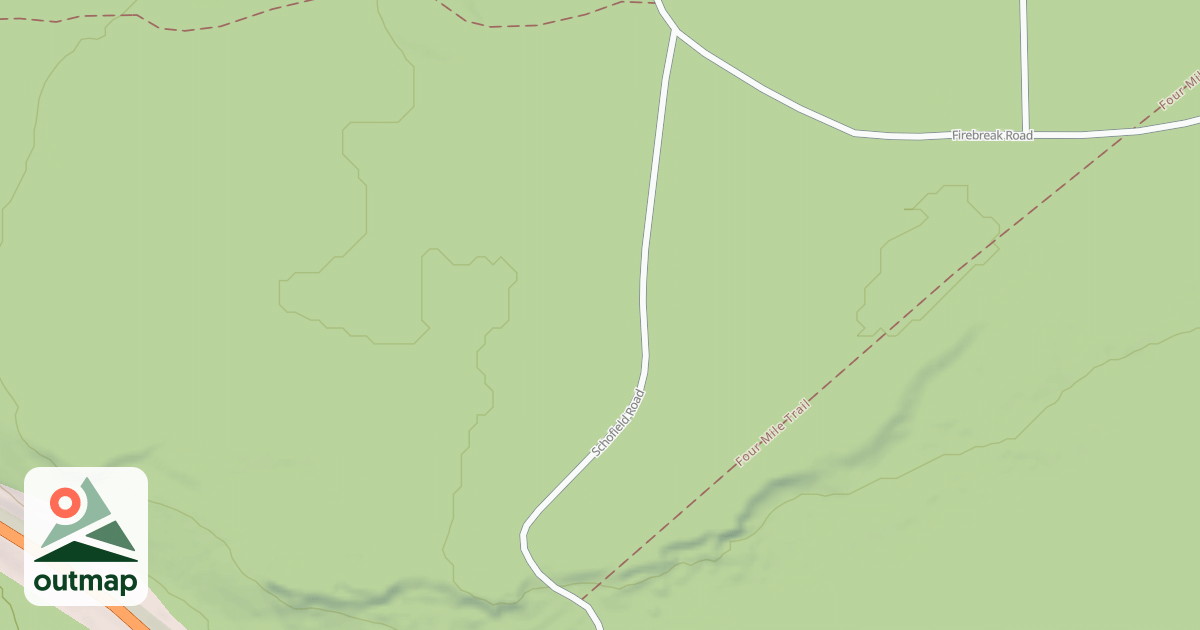 Map of S.B. Elliott State Park Snowmobile Trails