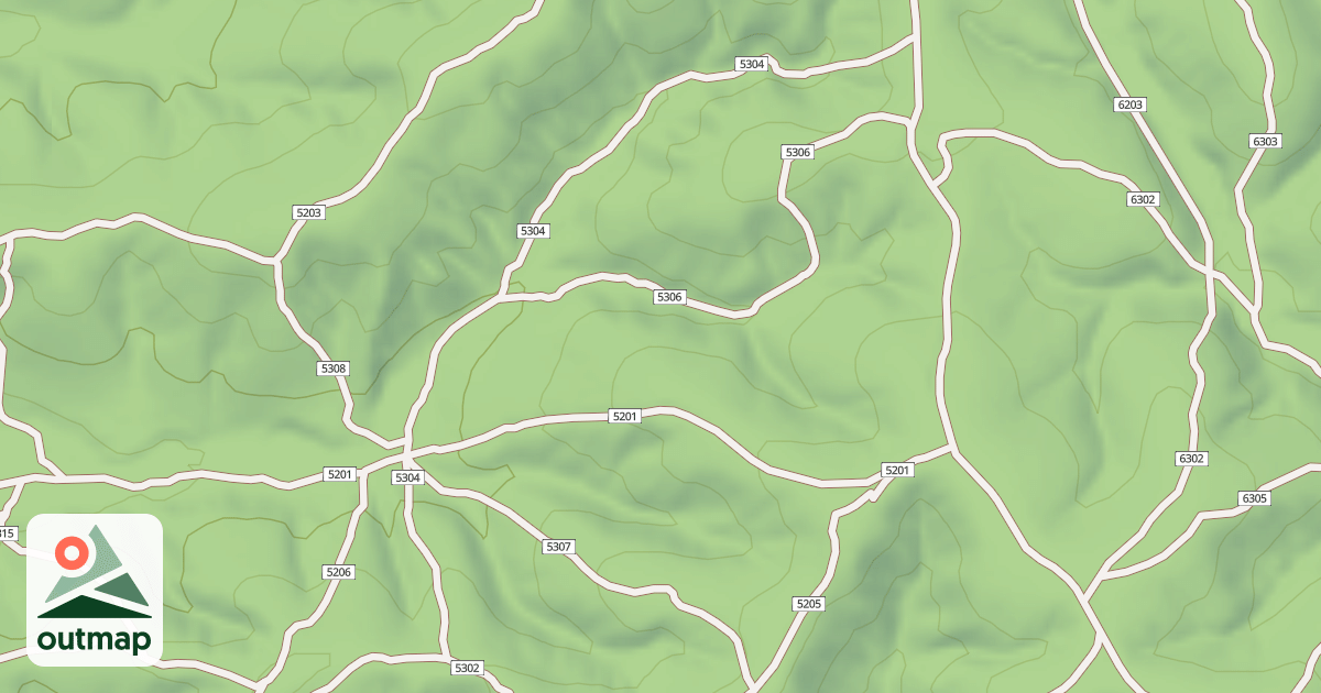 Map of USFS Motor Vehicle Use Map Trails 19048