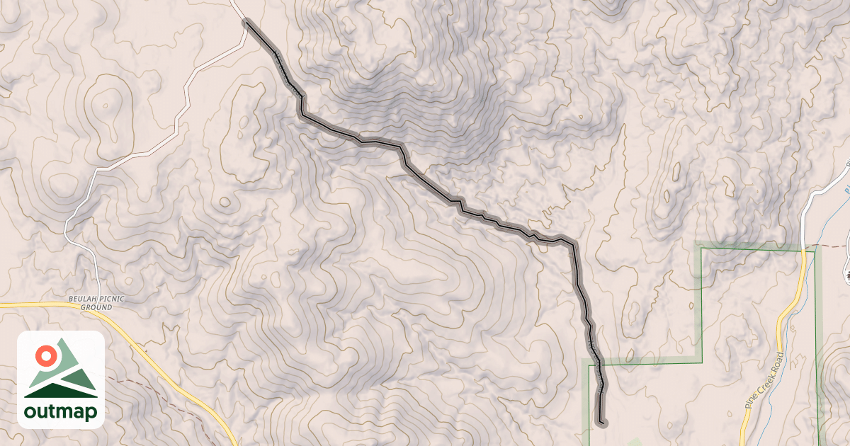 Map of NFS access road