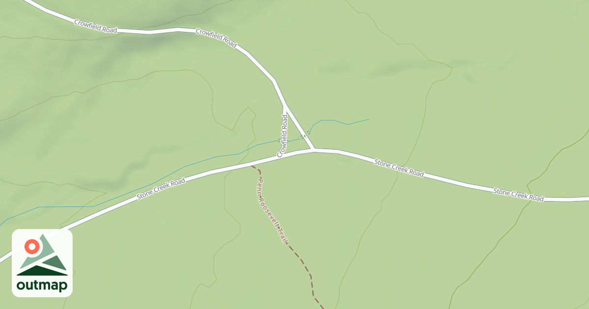 Map of Rothrock State Forest Seven Mountains Snowmobile Trails
