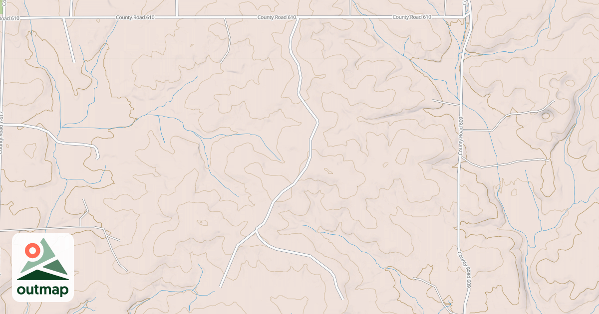 Map of COUNTY ROAD SPUR