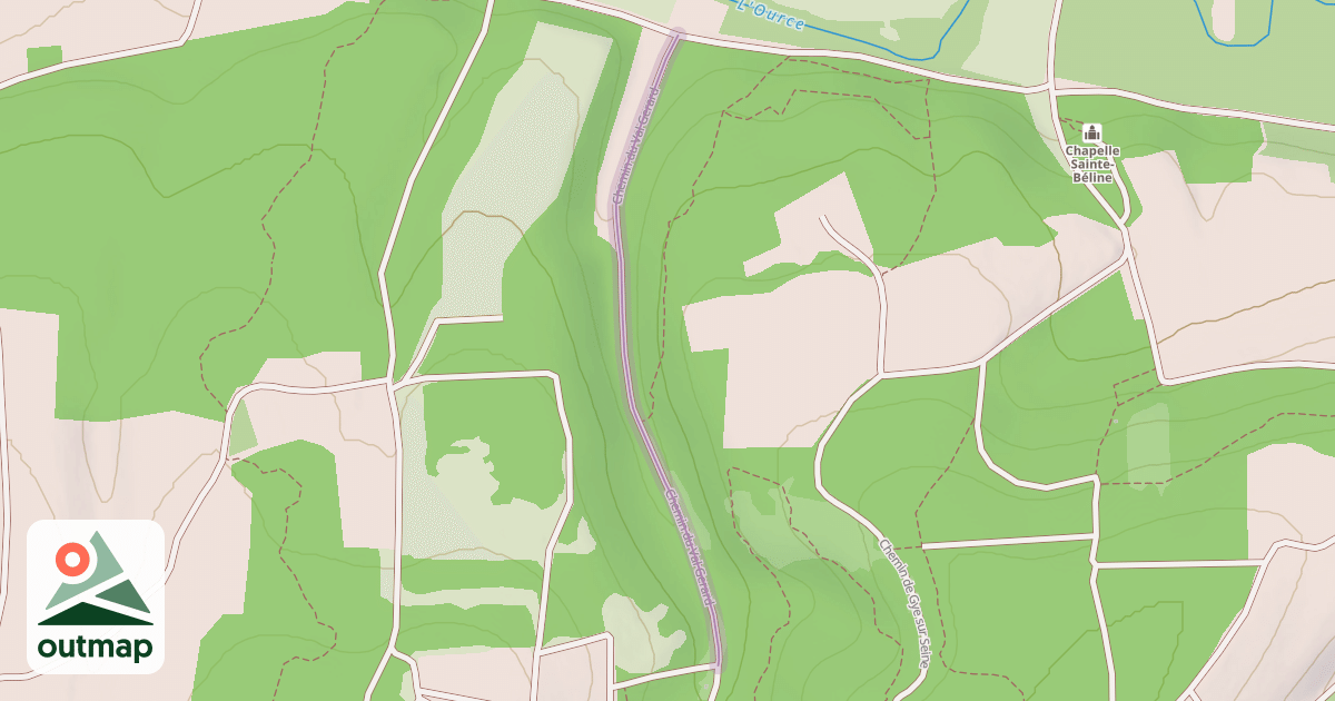Map of Chemin du Val Gerard