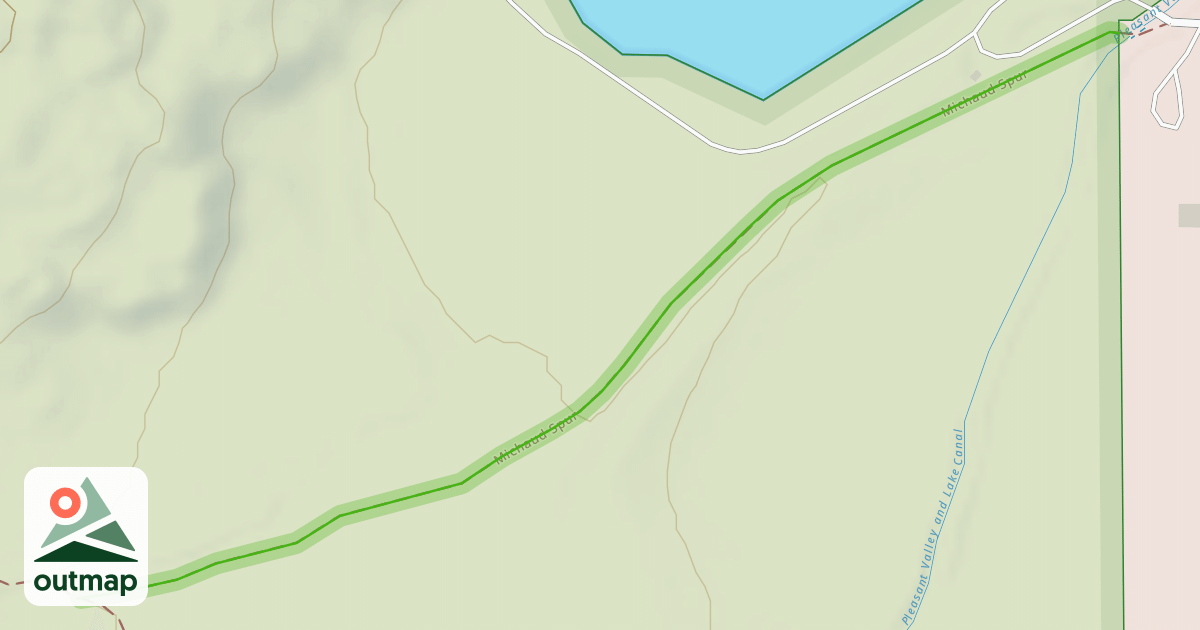 Map of Michaud Spur