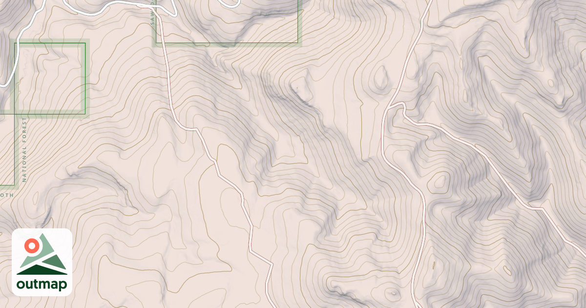 Map of Dry Gulch