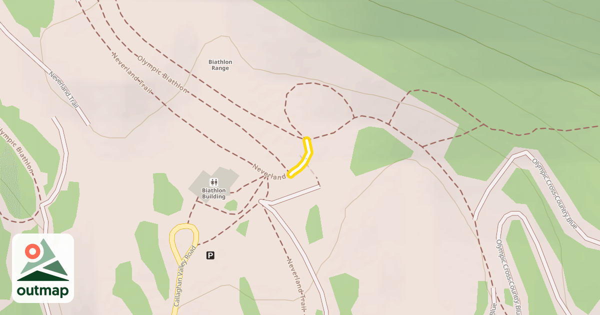 Map of Neverland Trail