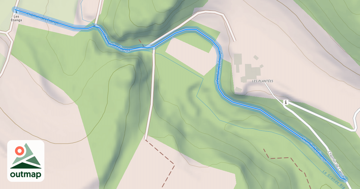 Map of Chemin des Étangs