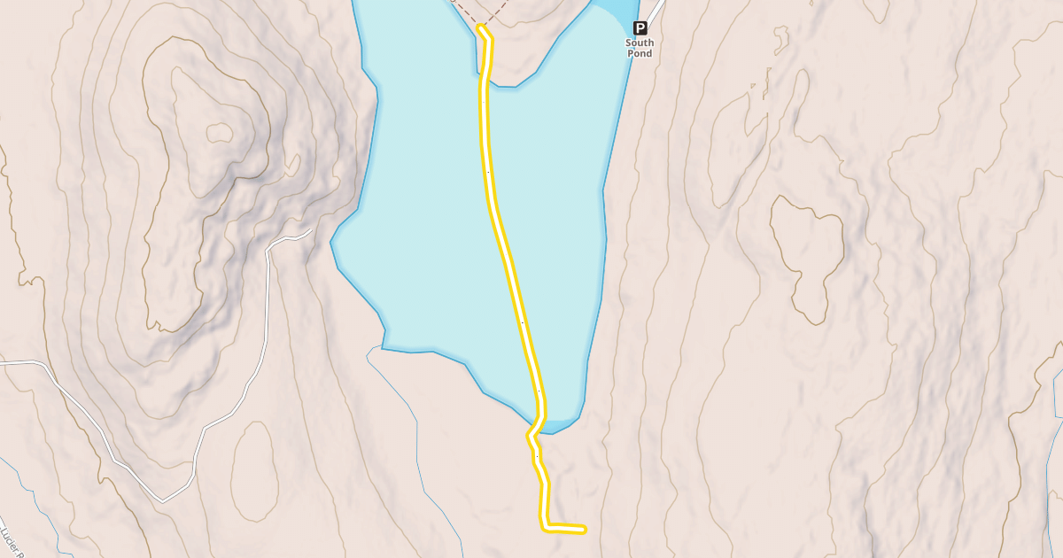 Map preview of South Pond Loop Winter Crossing