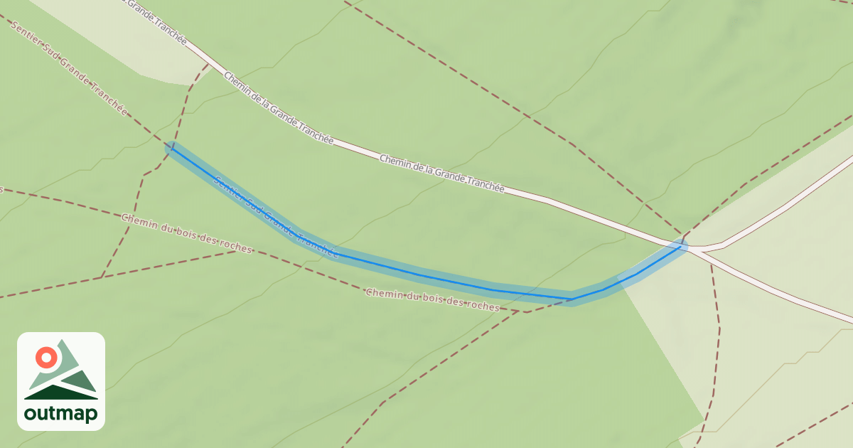 Map of Sentier Sud Grande Tranchée