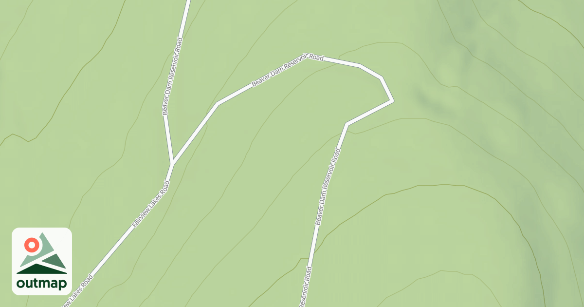 Map of BEAVER DAM RESERVOIR