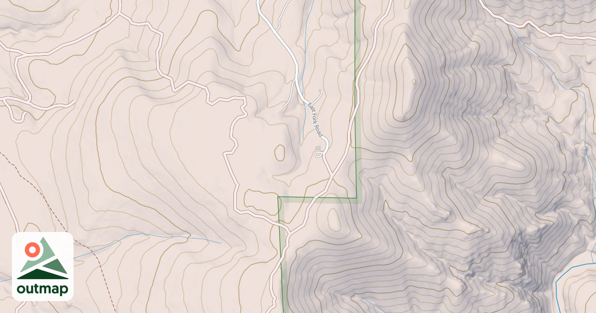 Map of EAST FORK ROAD