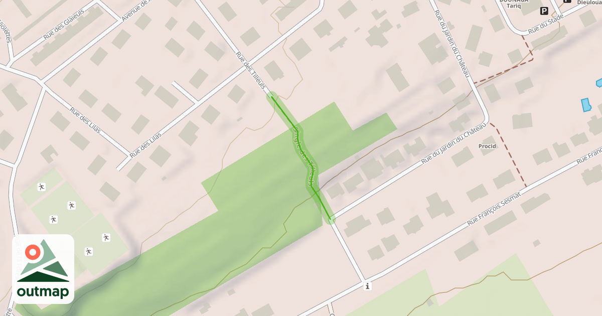 Map of Single des Tilleuls