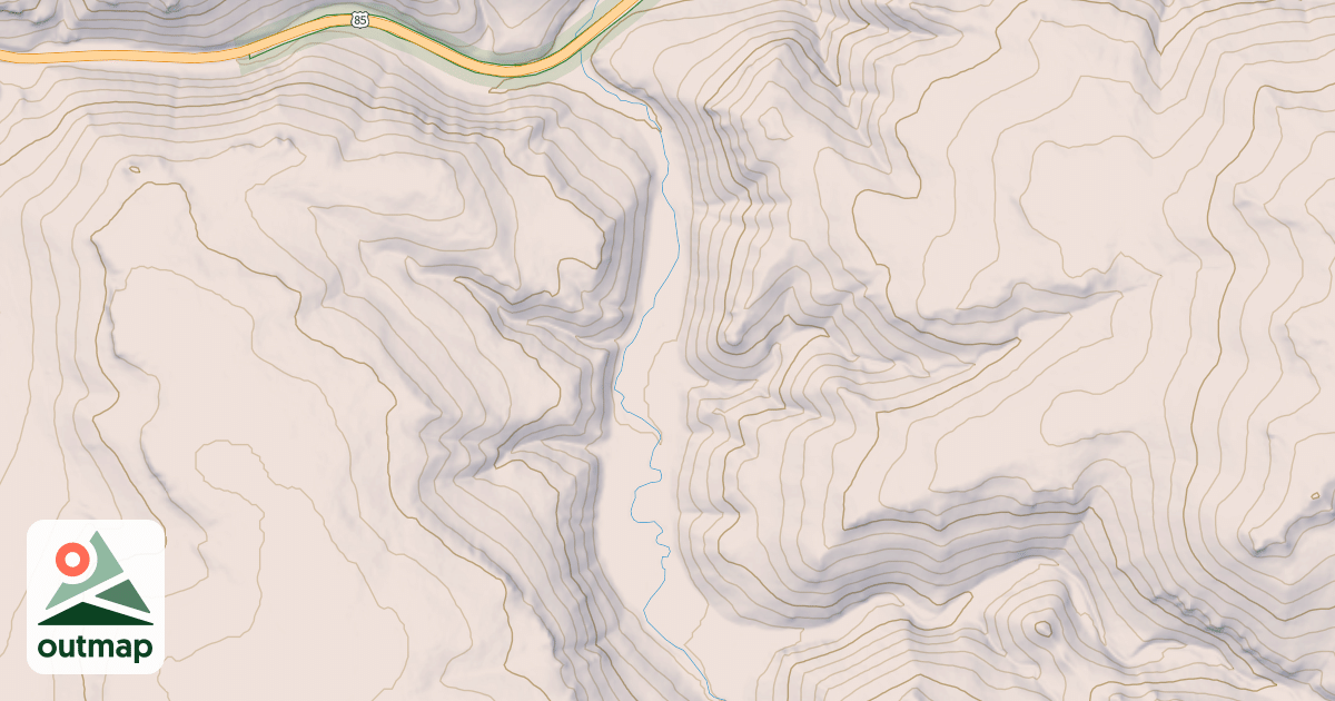 Map of CLAYTON DRAW