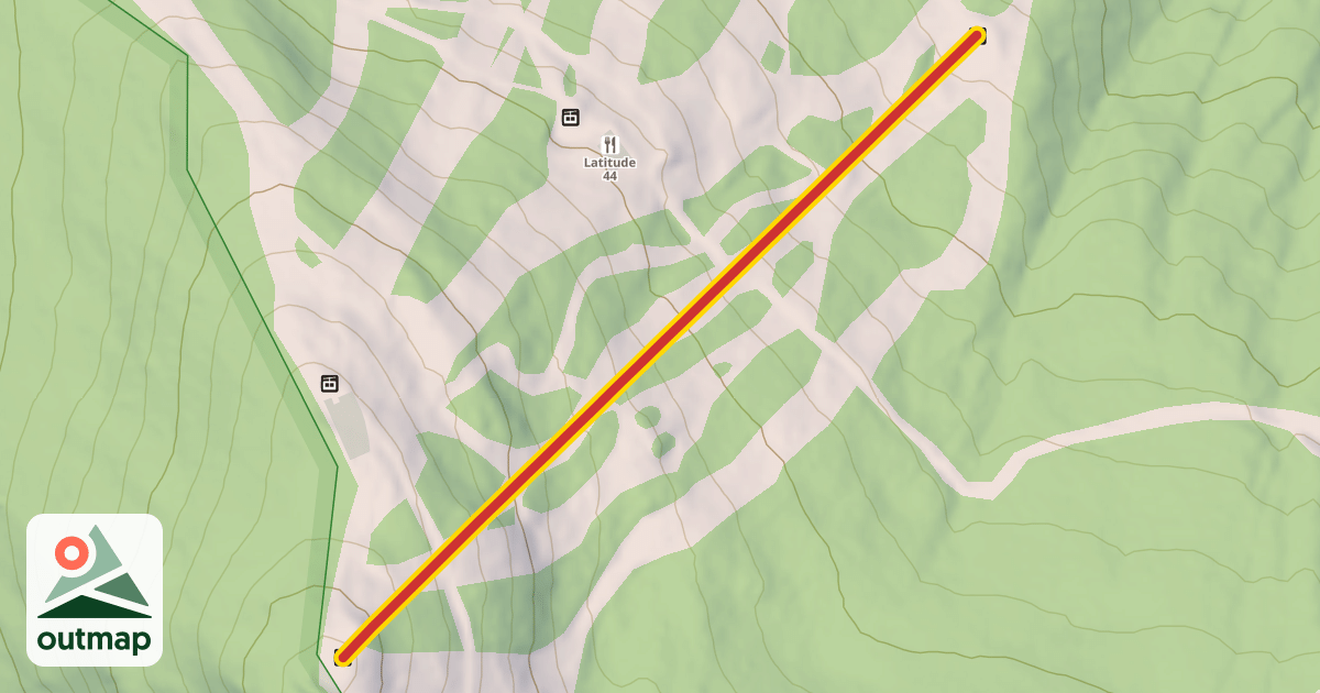 Map of Rosebrook Summit Express Quad