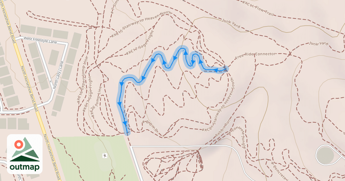Map of #XC18 Feeling Lucky