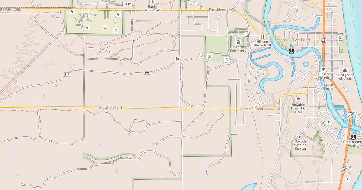 Map preview of GRASS LAKE ROAD