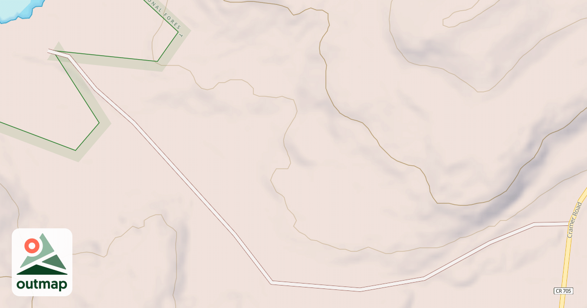 Map of HARRIET LAKE SPUR K