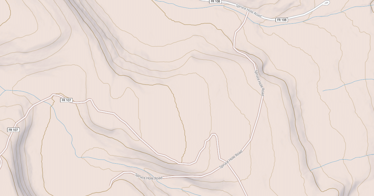 Map preview of SPRUCE HOLE