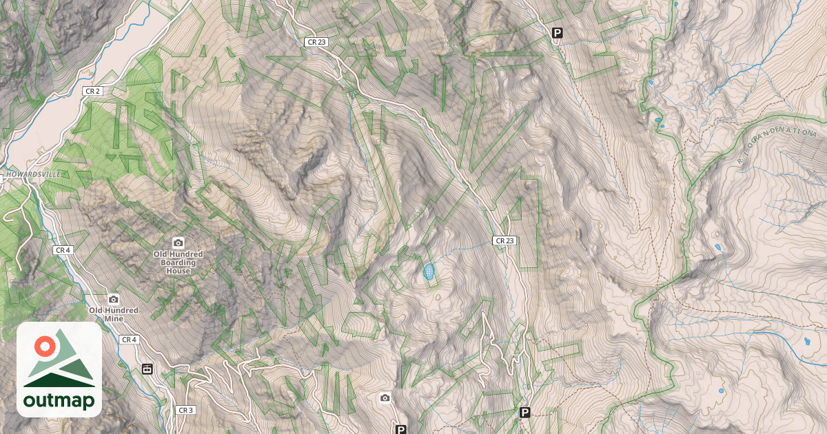 Map of Maggie Gulch Road