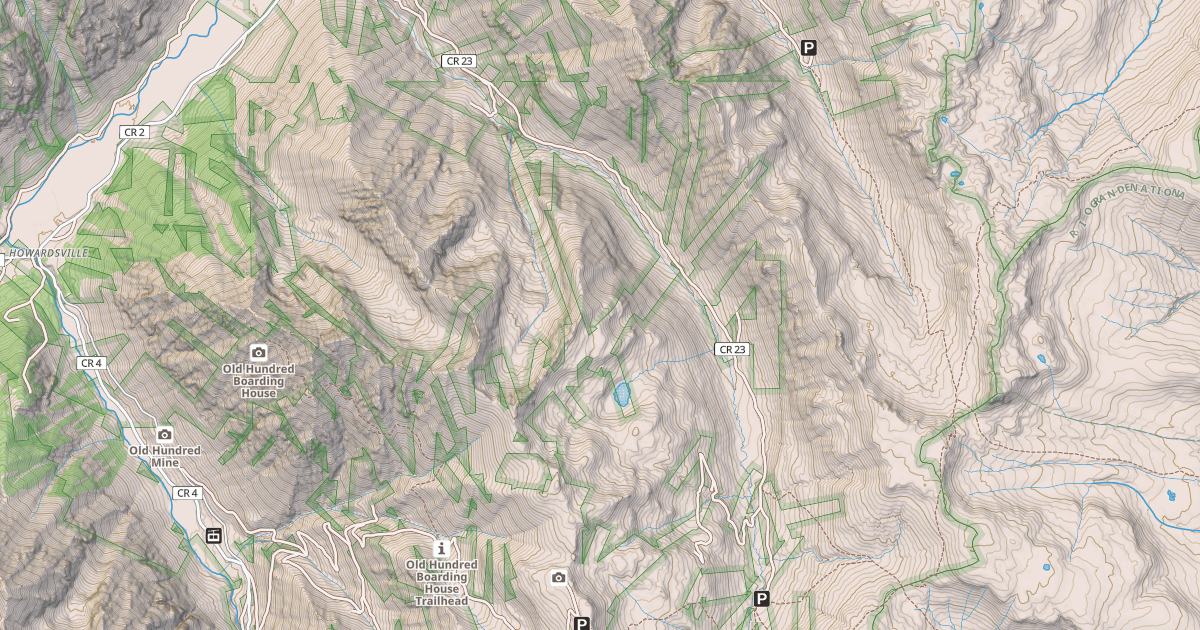 Map preview of Maggie Gulch Road