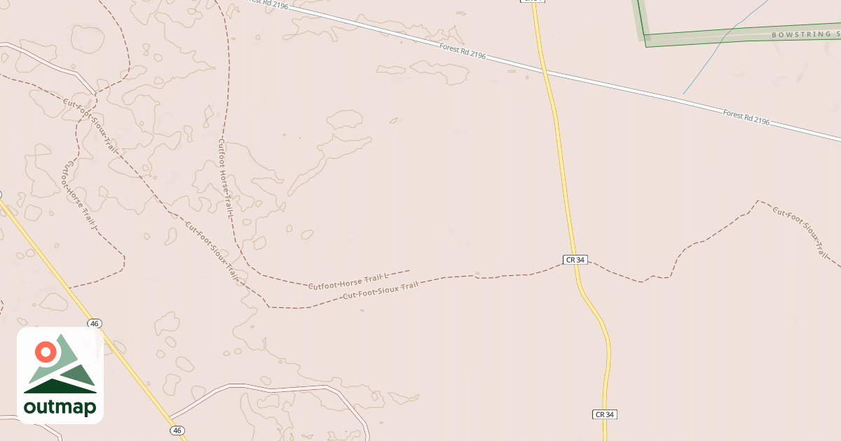 Map of CUT-A-CROSS