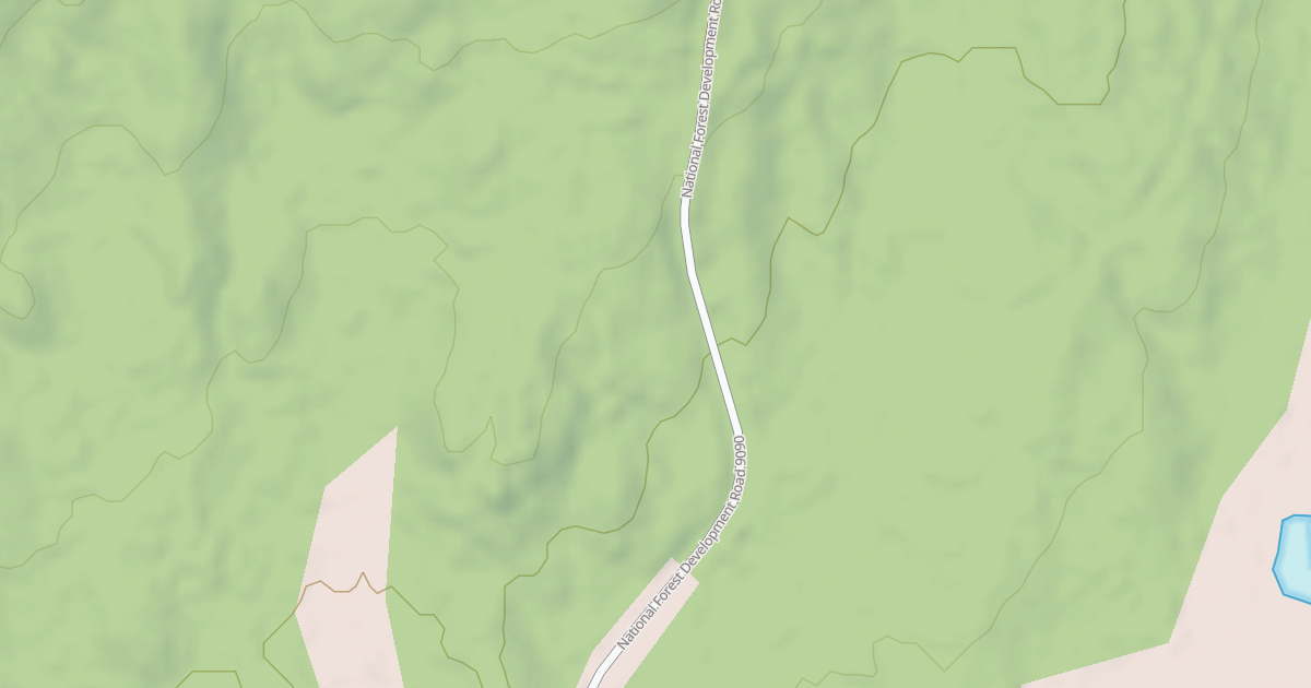 Map preview of KENDALL PEAK LAKES RD