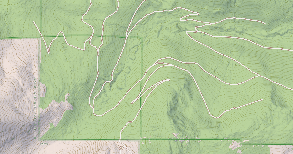 Map preview of NORTH CARIBOU CREEK