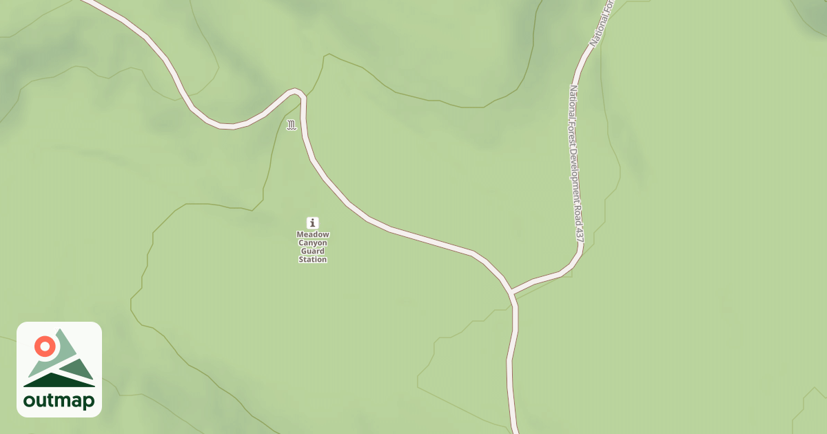 Map of MEADOW CANYON GUARD STATION