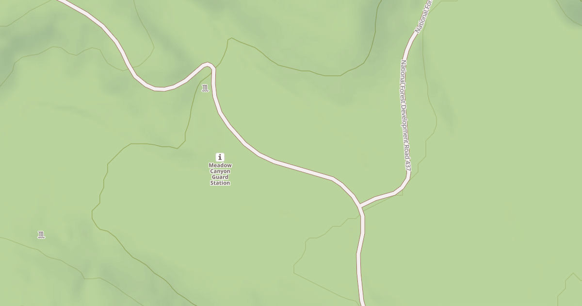 Map preview of MEADOW CANYON GUARD STATION