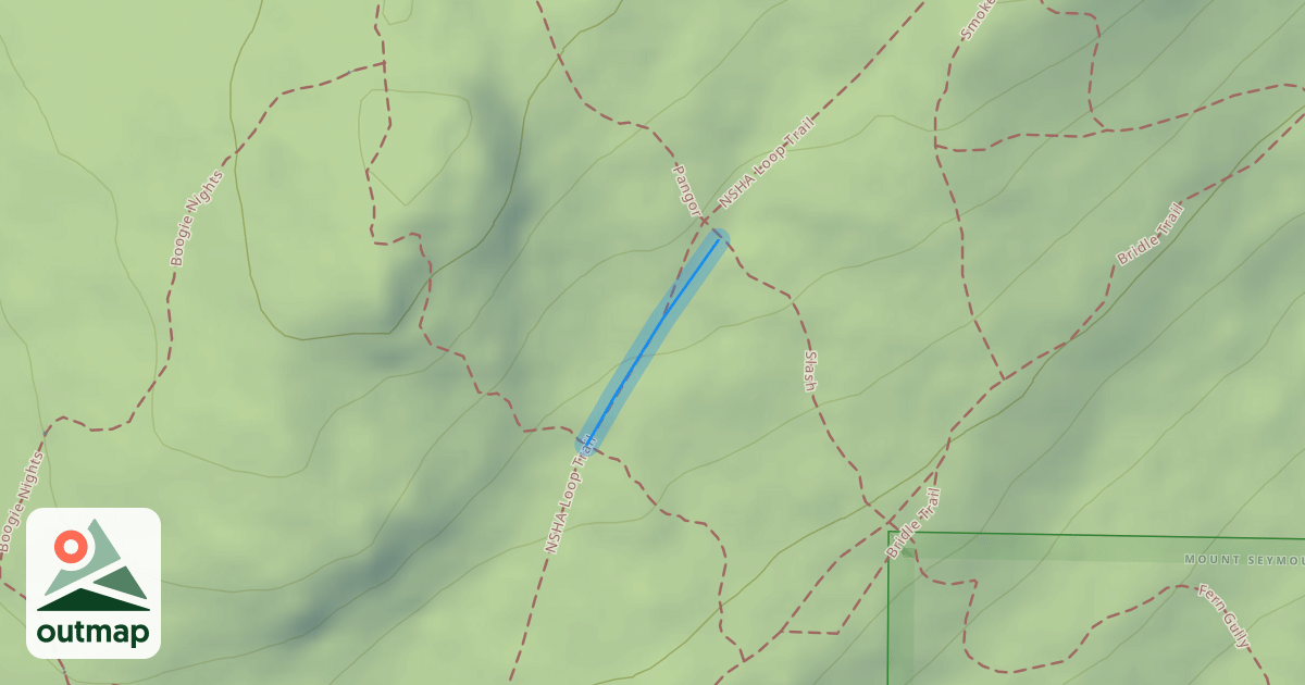 Map of NSHA Connector Trail