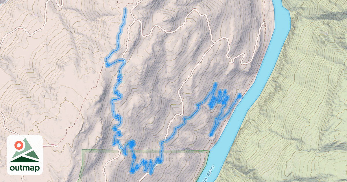 Map of Sphinx Rock Track