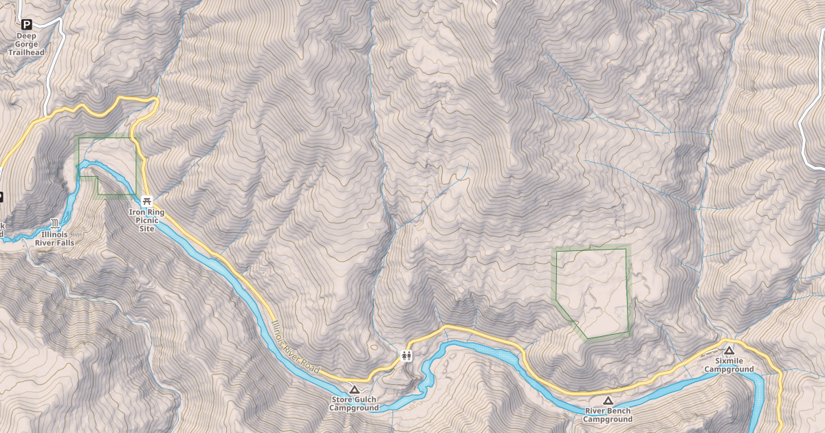 Map preview of ILLINOIS RIVER