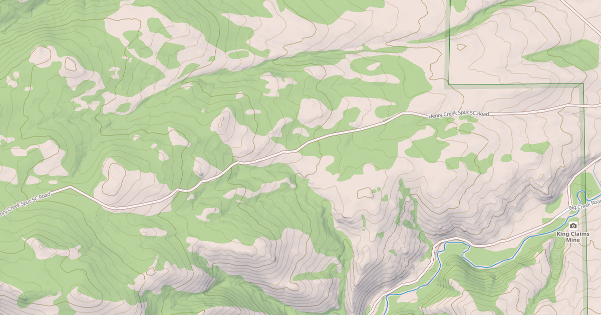 Map preview of HENRY CREEK SPUR 5C