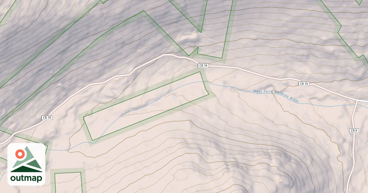 Map of County Road 19