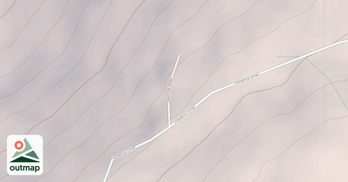 Map of FALLS FLAT