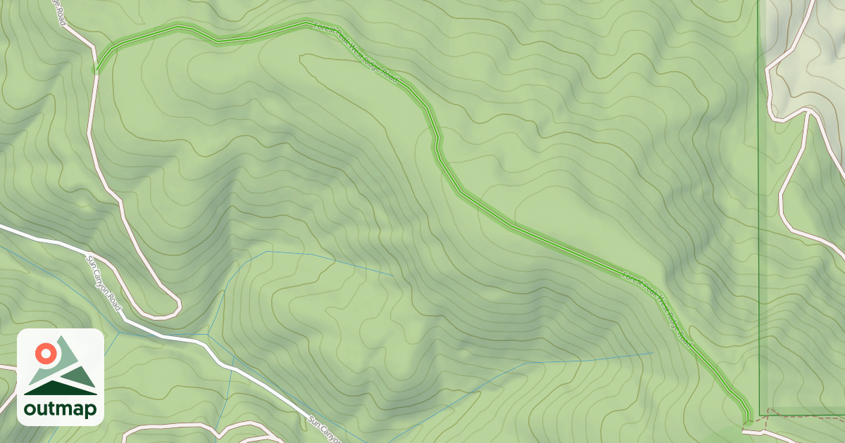 Map of Forest Peak West Ridge Road