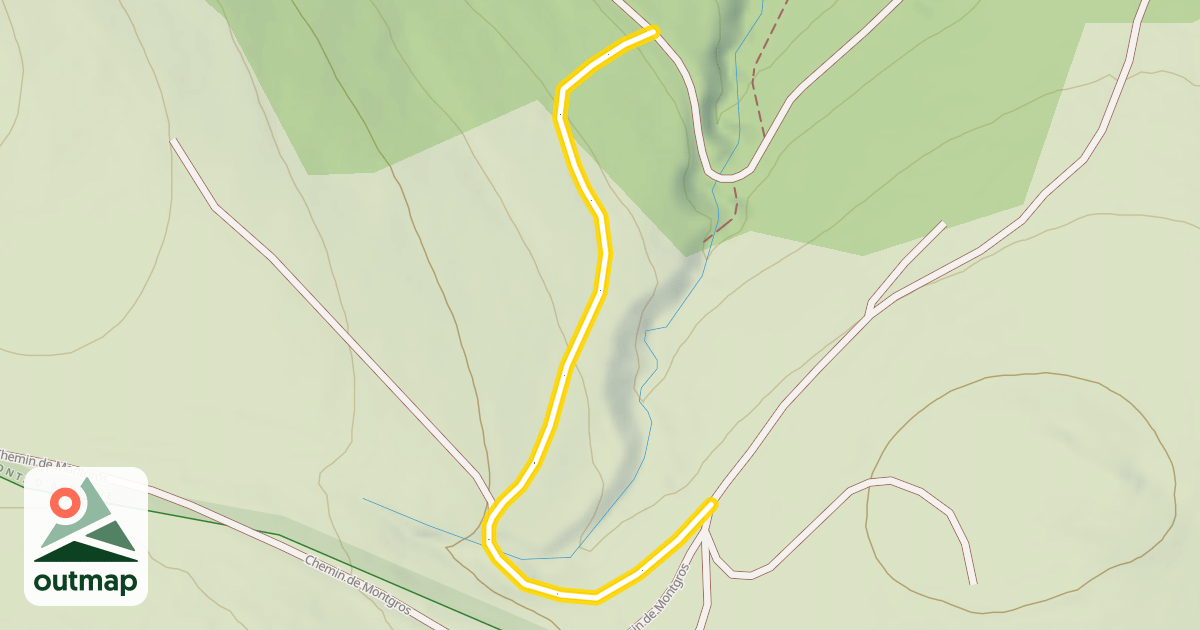 Map of Lo Pas de L'ase