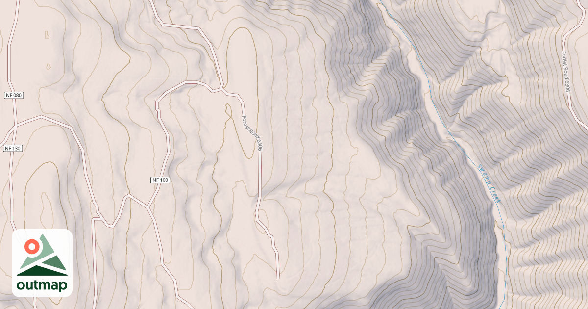 Map of USFS Motor Vehicle Use Map Trails 16936