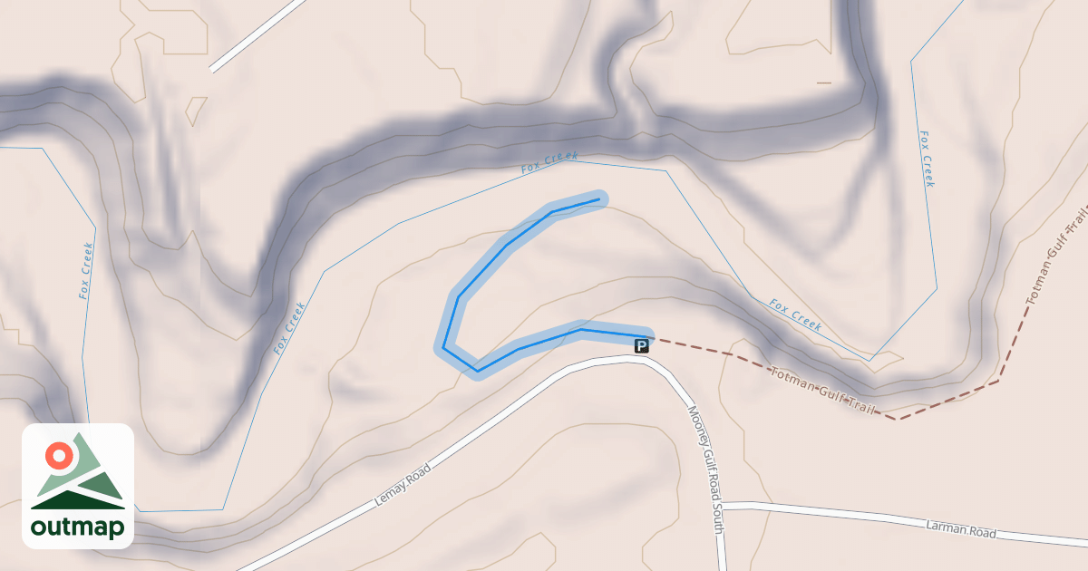 Map of Totman Gulf Trail